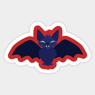 Halloween Black Bat Sticker